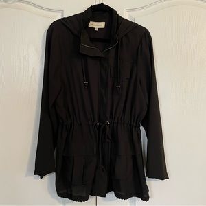 Daniel Rainn black hooded jacket - Lg